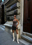The Wild Elegance Leopard Mini Dress - 1040
