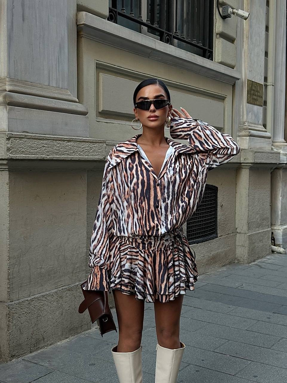 Urban Luxe Safari Set Outfits (Two-Piece Set) - 1034