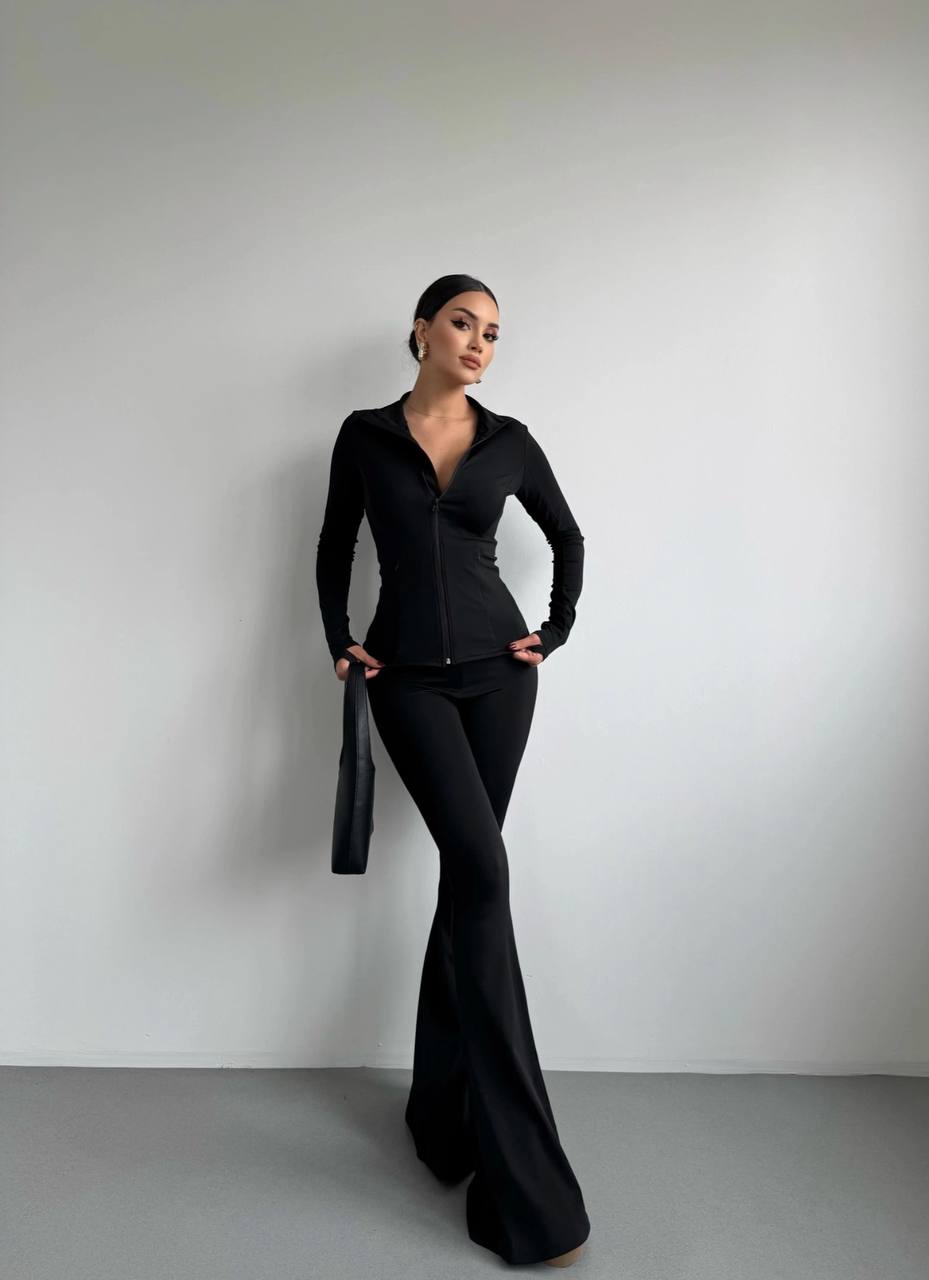 The Luxe Zip-Up Two-Piece Set – 1038