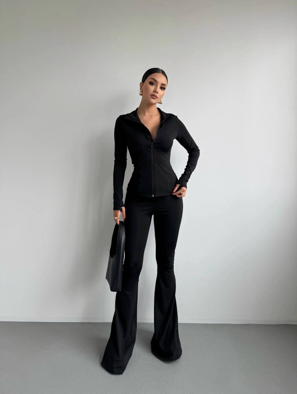 The Luxe Zip-Up Two-Piece Set – 1038