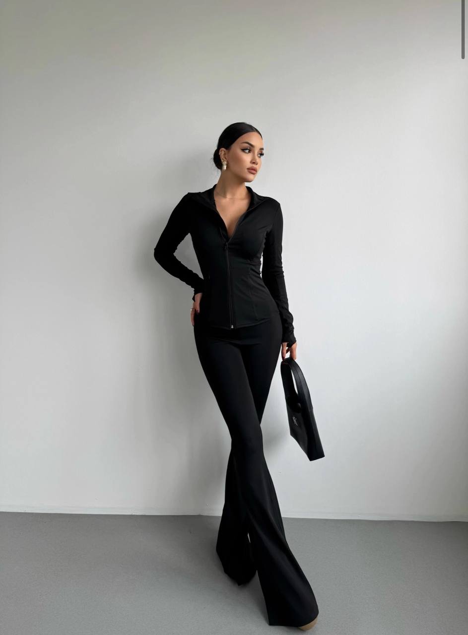 The Luxe Zip-Up Two-Piece Set – 1038