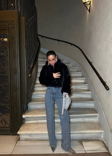 The Luxe Faux Cropped Jacket – 1037