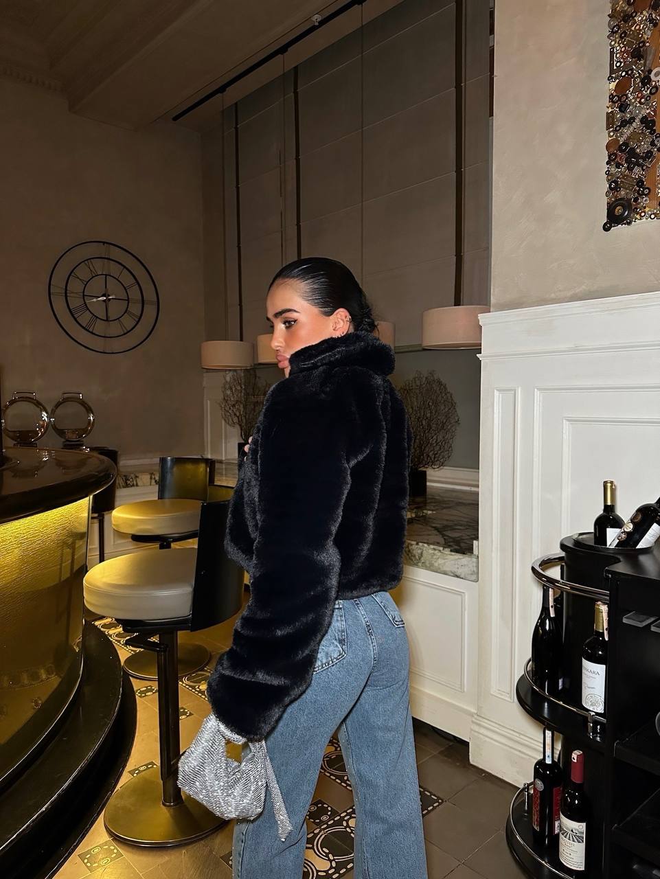 The Luxe Faux Cropped Jacket – 1037