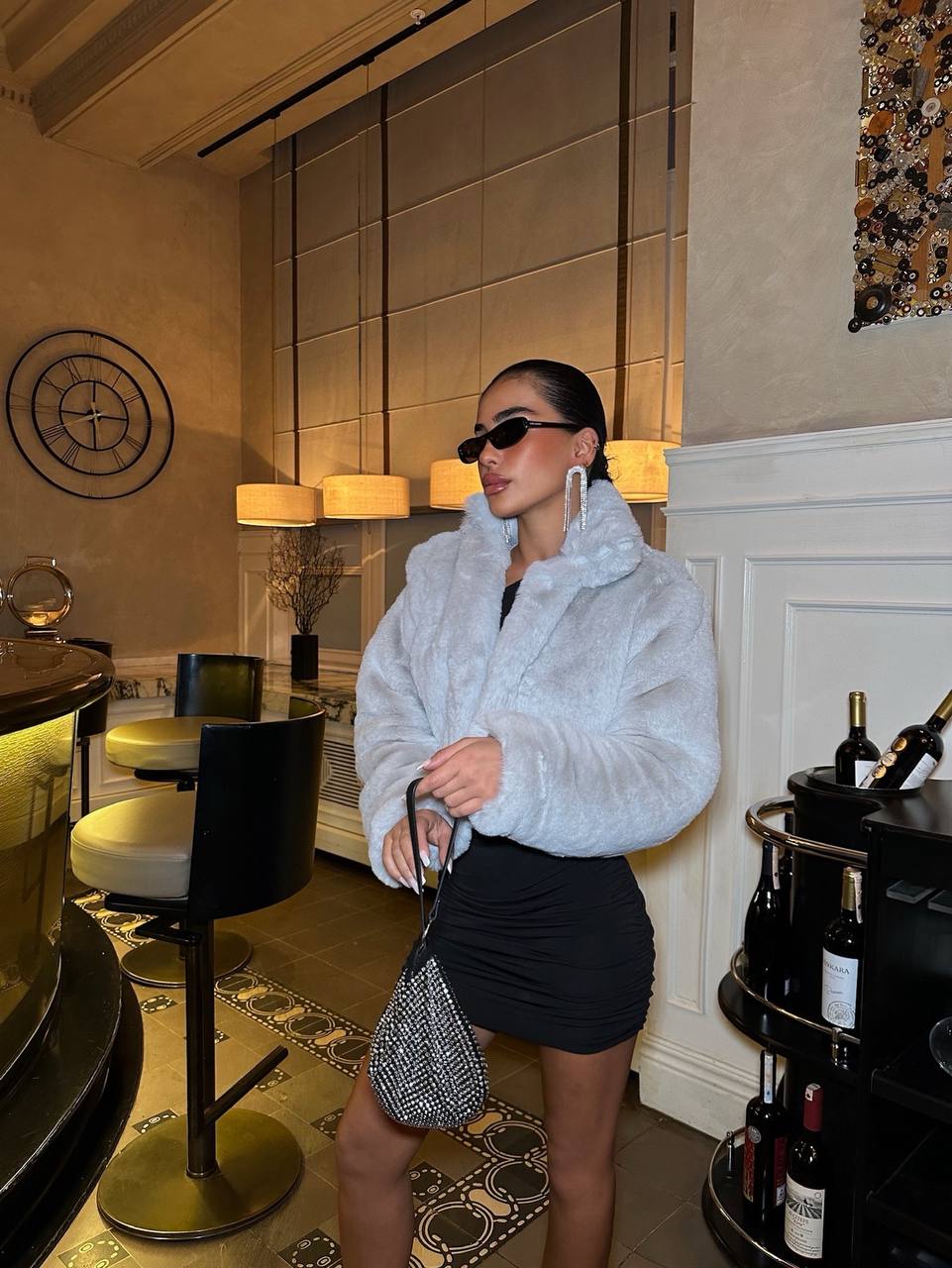 The Luxe Faux Cropped Jacket – 1037