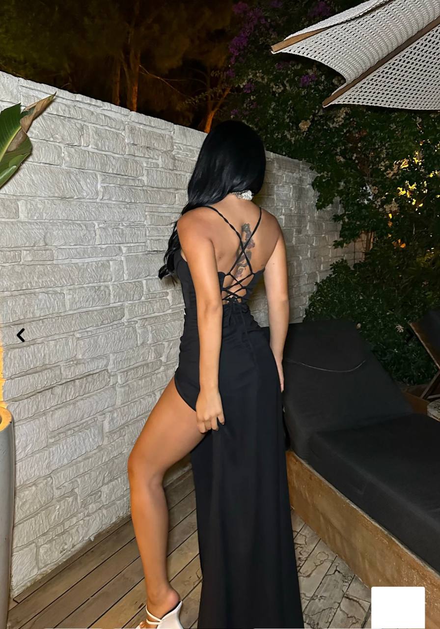 The Vivienne Spaghetti Strap Gown Maxi Dress- 1015