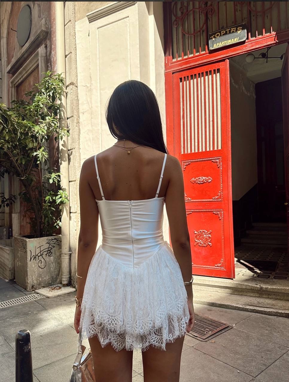 The Pearl Corset Mini Dress - 1016