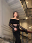 The Seraphina Off-Shoulder Gown Maxi Dress- 1012