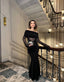 The Seraphina Off-Shoulder Gown Maxi Dress- 1012