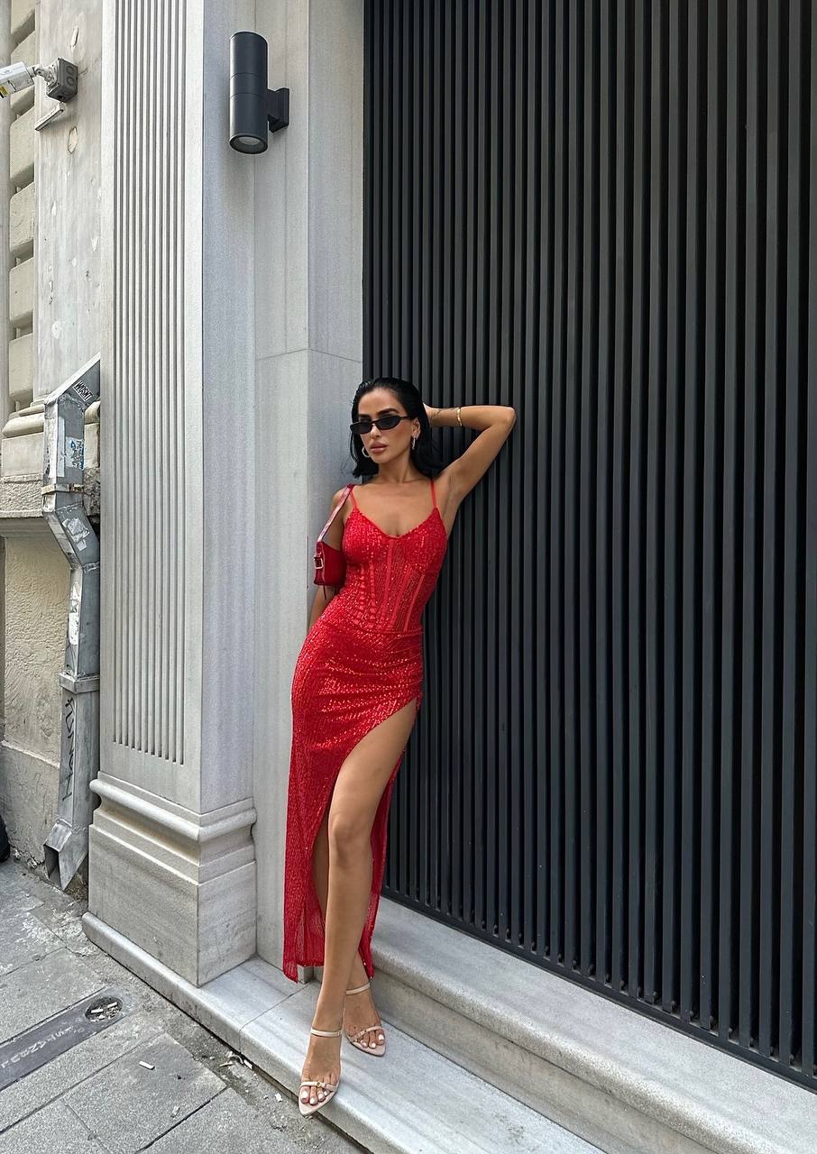 The Luxe Sequin Gown Maxi Dress - 1030