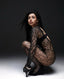 Noir Lace Illusion Full Bodysuit  Bold Elegance - 1180