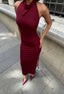 The Palermo Backless Maxi Dress Sultry Sophistication - 1182