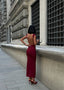 Sculpted Elegance Open-Back Maxi Dress - 1187