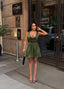 The Milan Ruched Corset Mini Dress - 1200