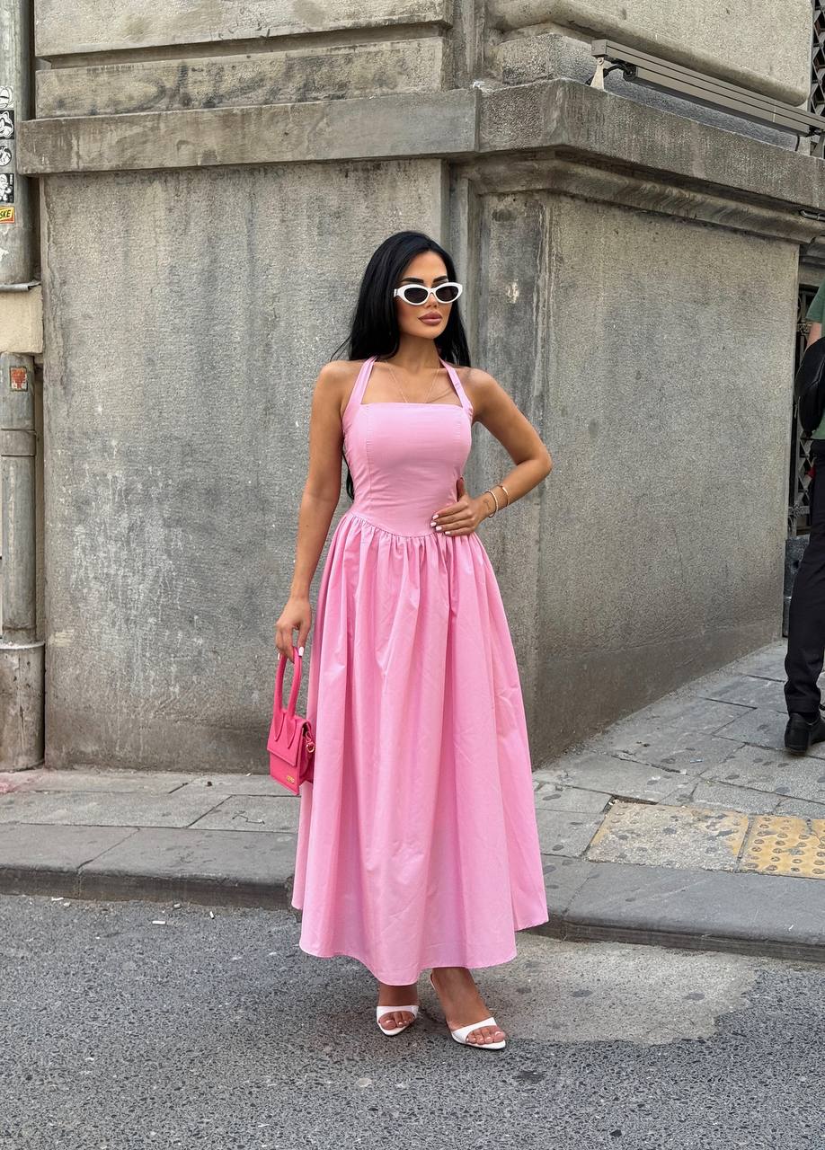 The Vienna Halter-Back Maxi Dress – 1213