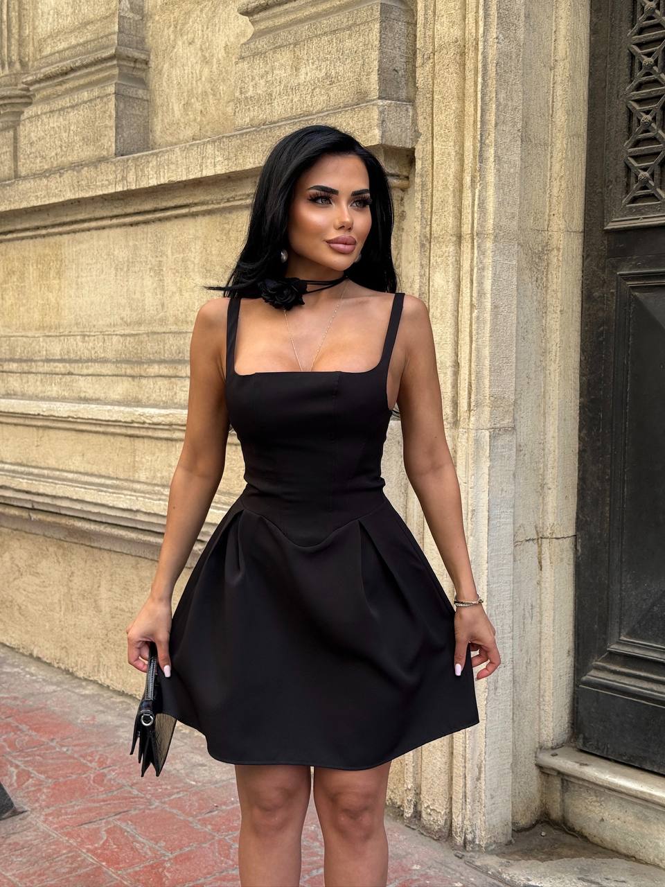 The Bella Curve Mini Dress Sleek & Sweet - 1215