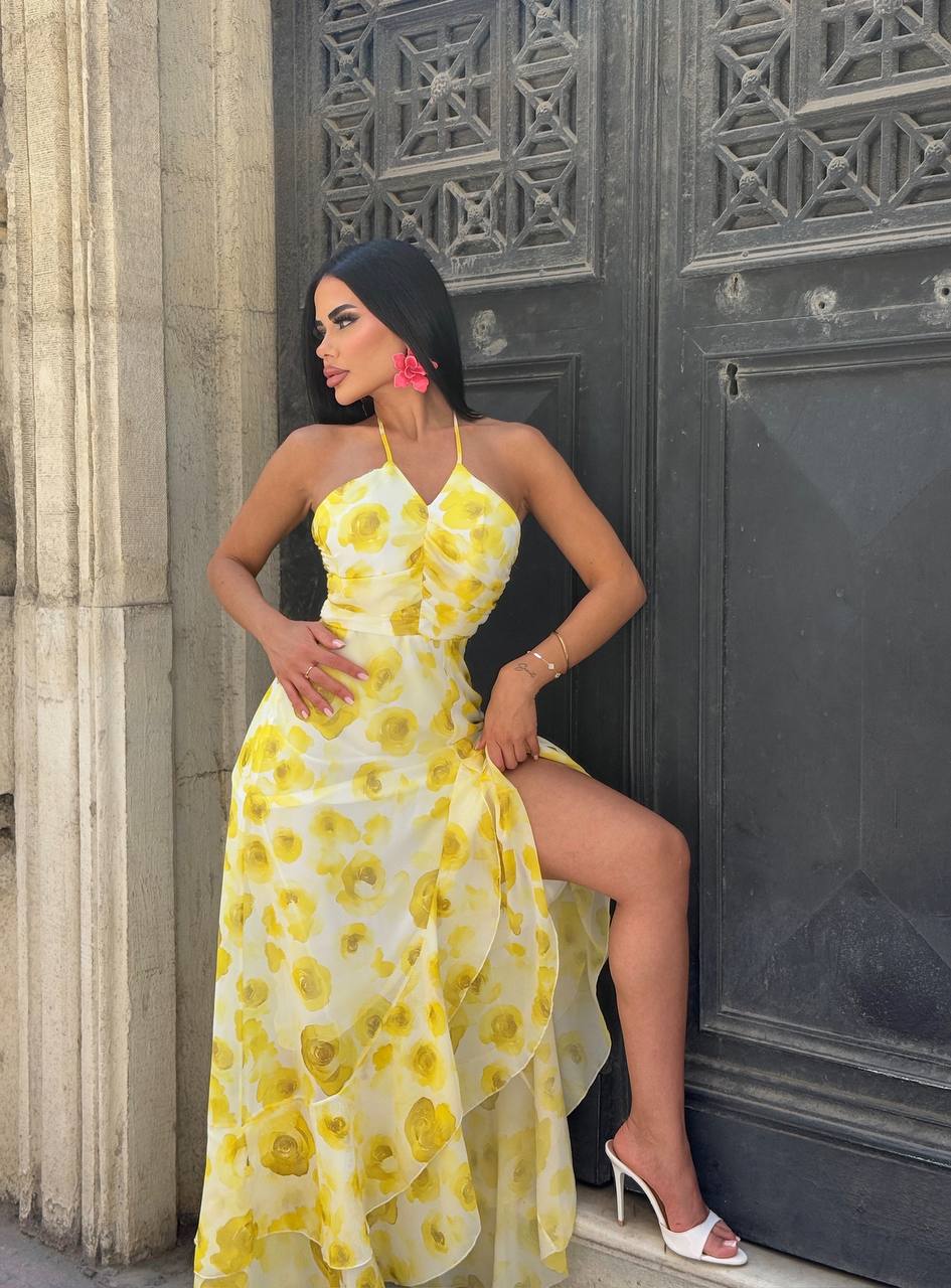 Sunset Muse Crochet Bodycon Dress - 1225