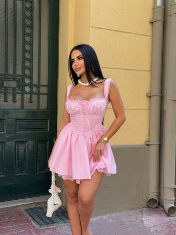 Twilight Drape Waist Cut-Out Midi Dress - 1227