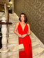 The Ravena Plunge Maxi Dress Bold & Elegant - 1193