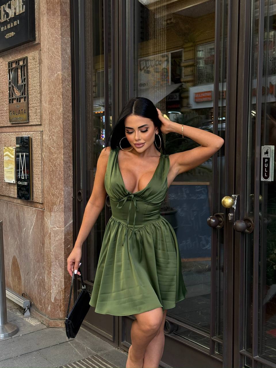 The Milan Ruched Corset Mini Dress - 1200