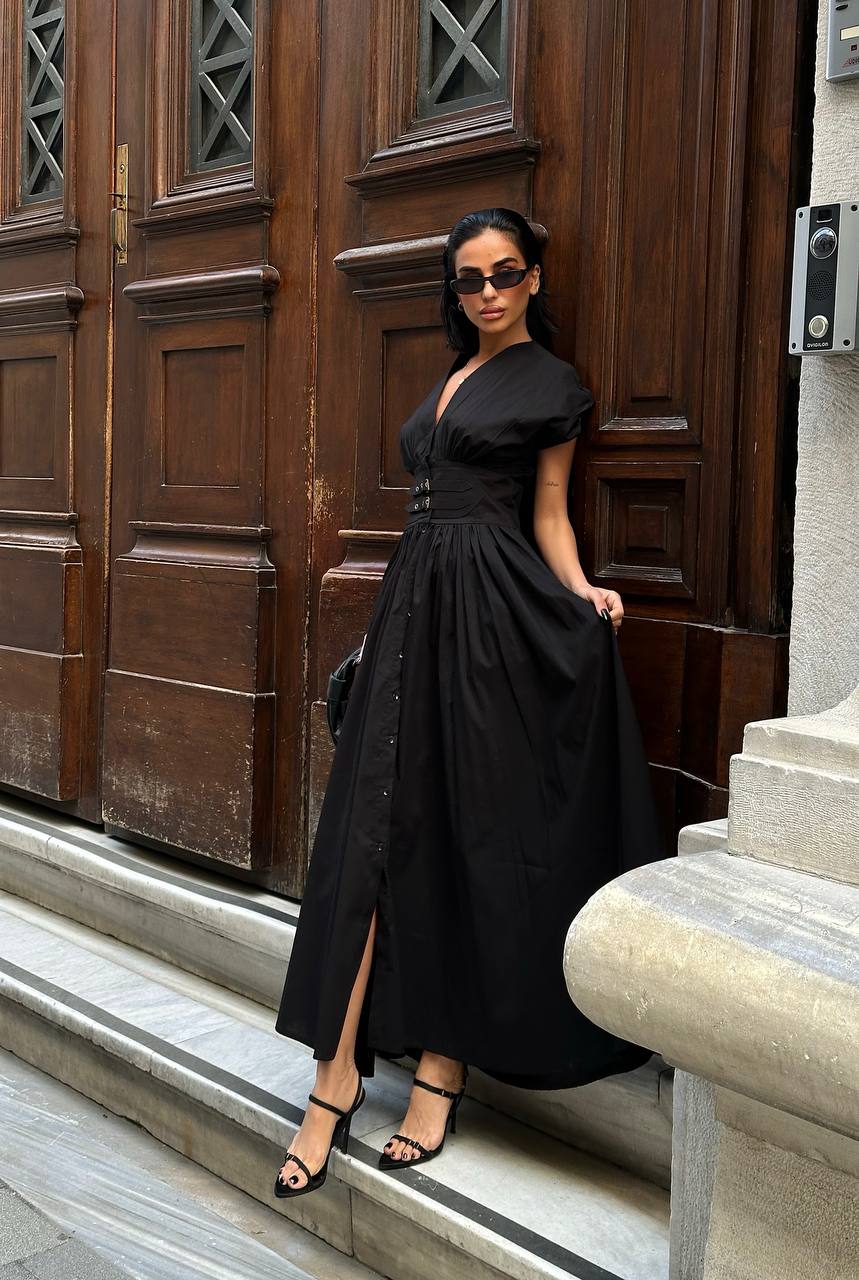 The Celeste Belted Maxi Dress - 1239