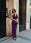 Noir Allure Maxi Dress Halter Chain Detail - 1259