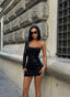 The Luxe One-Shoulder Sequin Mini Dress - 1076
