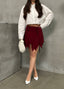 Ethereal Asymmetrical Ruched Skirt - 1173