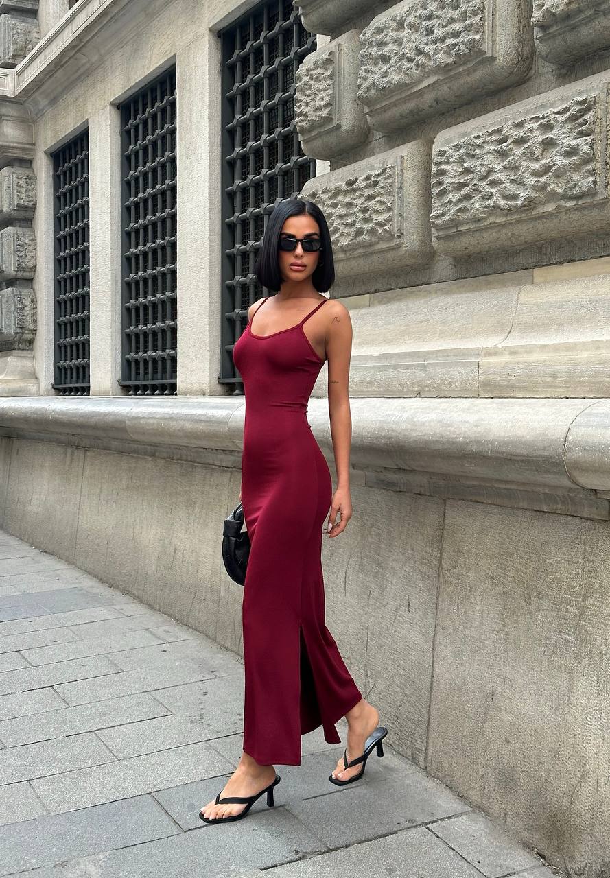 The Milan Slip Maxi Dress Effortless Allure - 1181