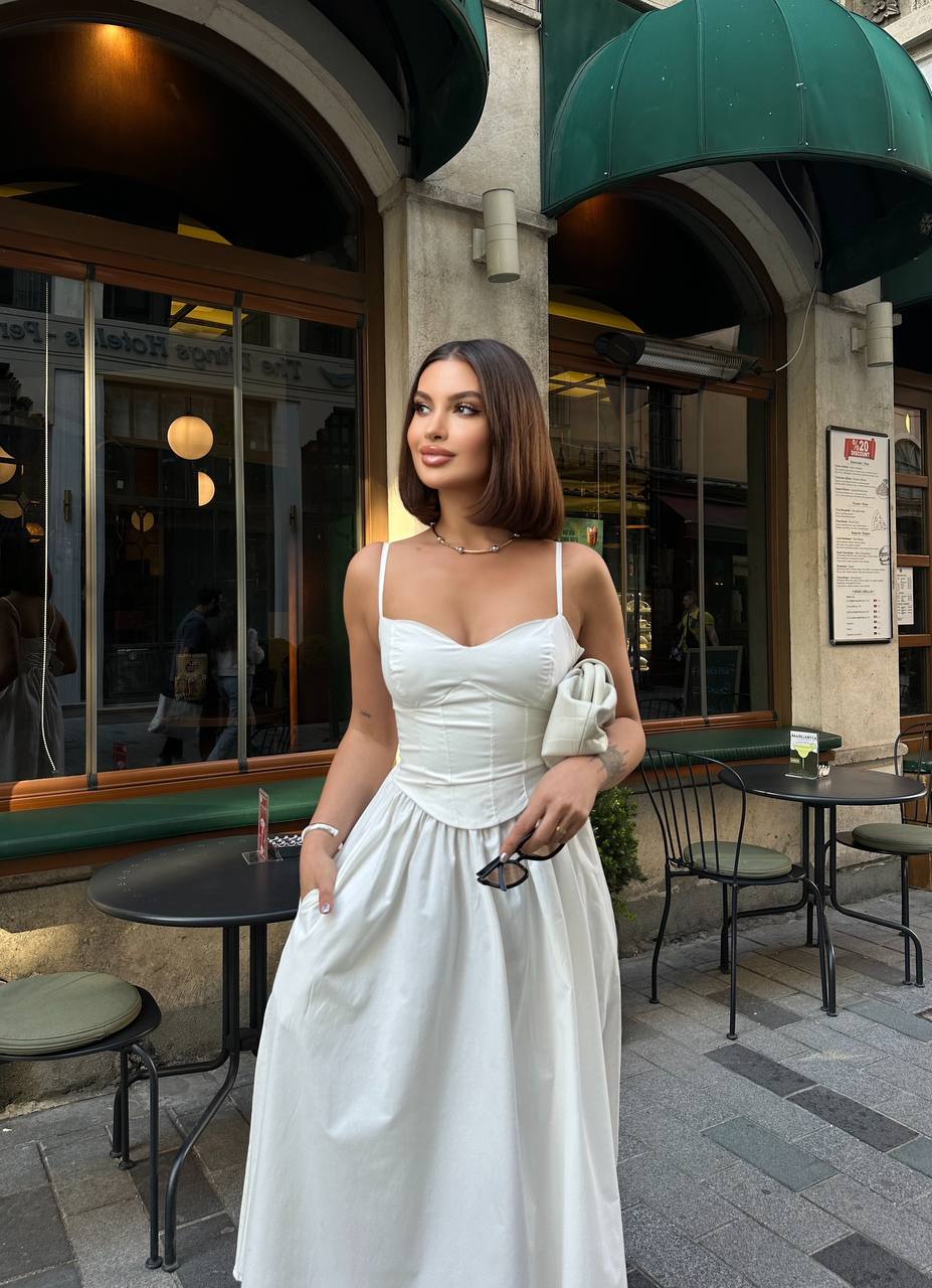 The Seraphina Sweetheart Corset Midi Dress - 1199