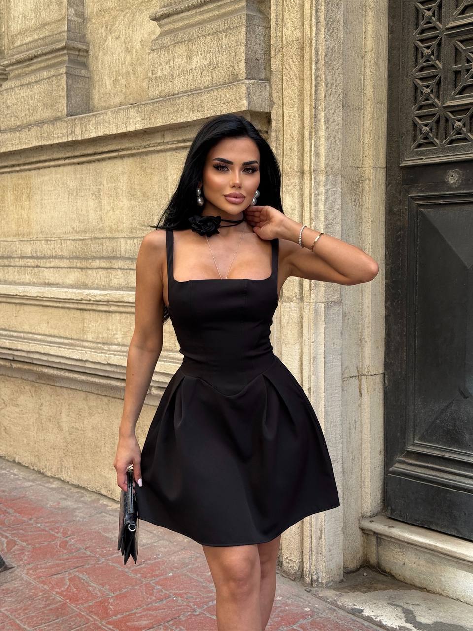 The Bella Curve Mini Dress Sleek & Sweet - 1215