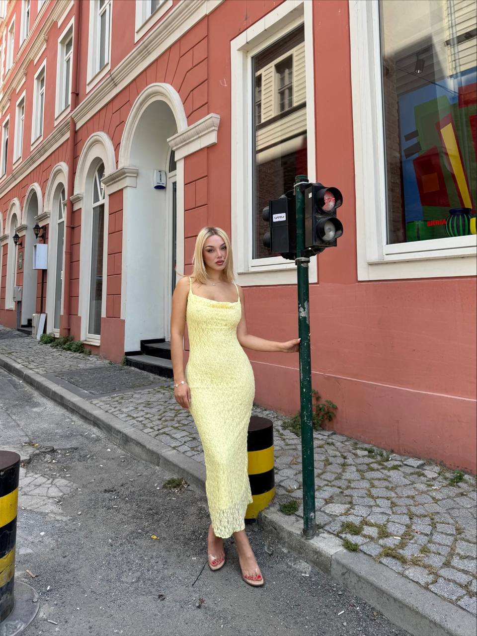 The Coastal Glow Crinkle Midi Dress - 1224