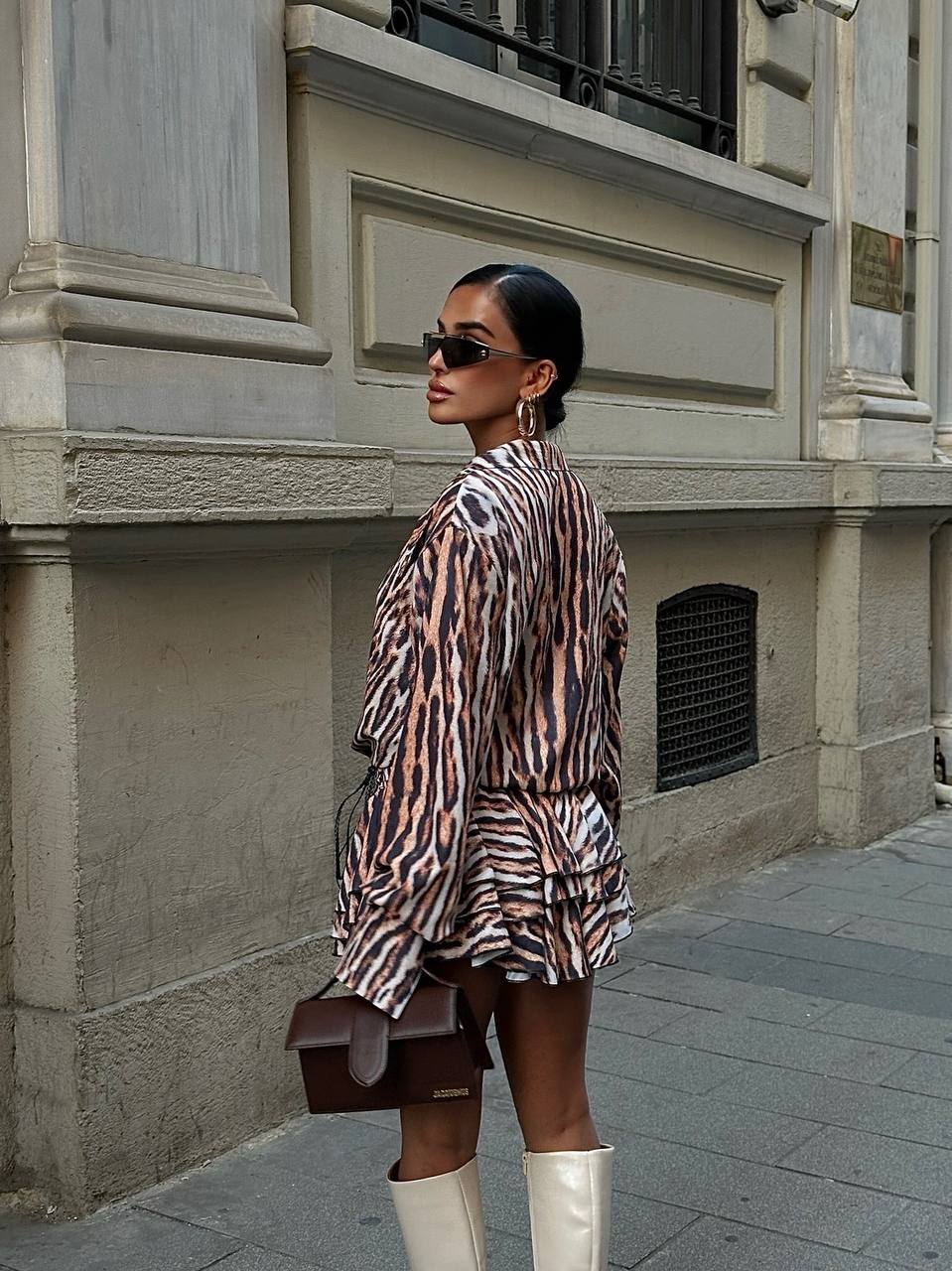 Urban Luxe Safari Set Outfits (Two-Piece Set) - 1034