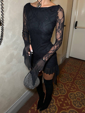 The Bella Lace Mini Dress – 1009