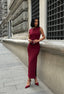 Sculpted Elegance Open-Back Maxi Dress - 1187