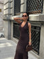 The Seraphina Halter Backless Maxi Dress - 1240