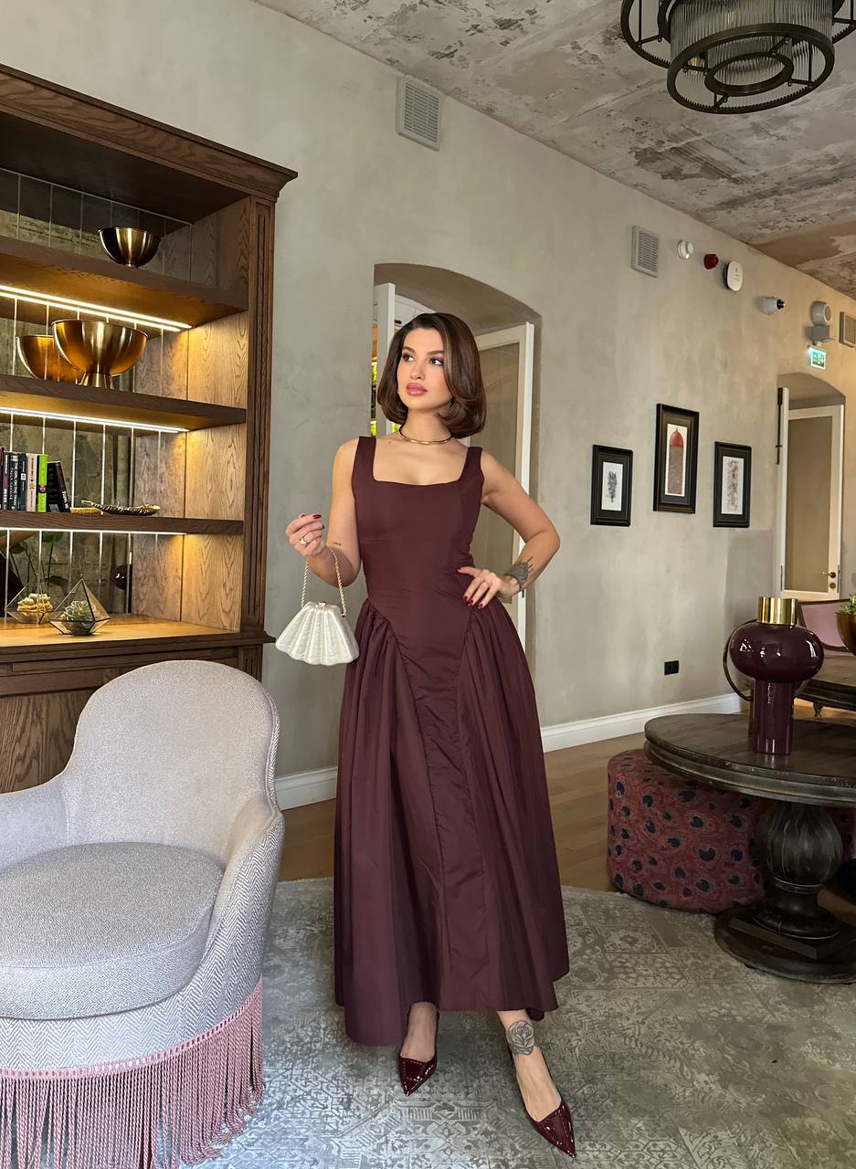 The Belle Lace-Up Midi Dress – 1164