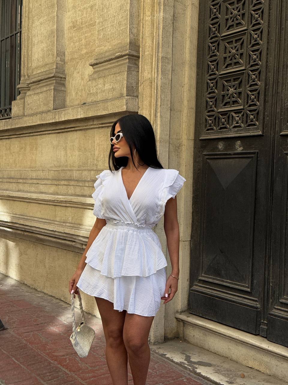 Celeste Ruffle Tiered Mini Dress - 1205