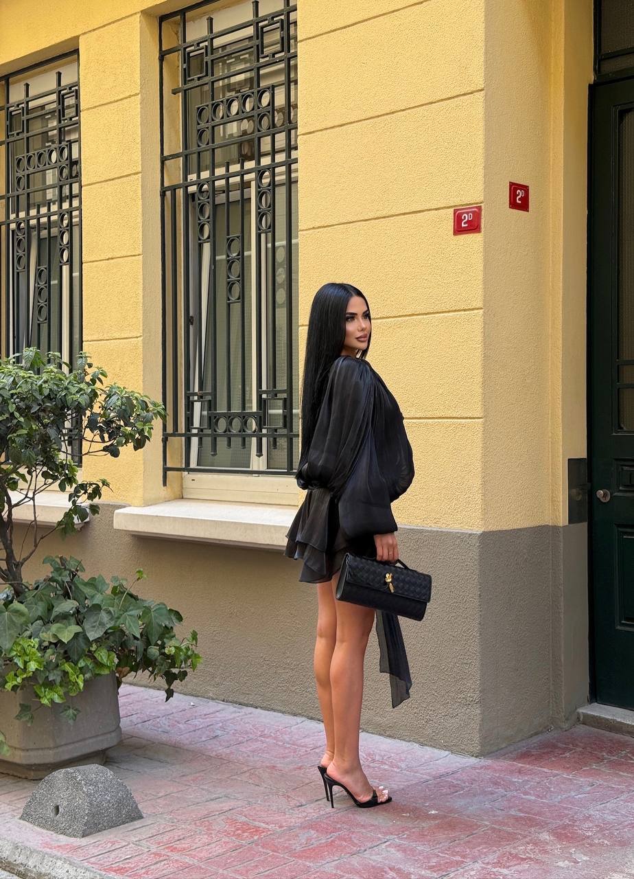 Celeste Pleated Flare Mini Dress Romantic Chic - 1234