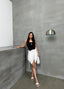 Ethereal Asymmetrical Ruched Skirt - 1173