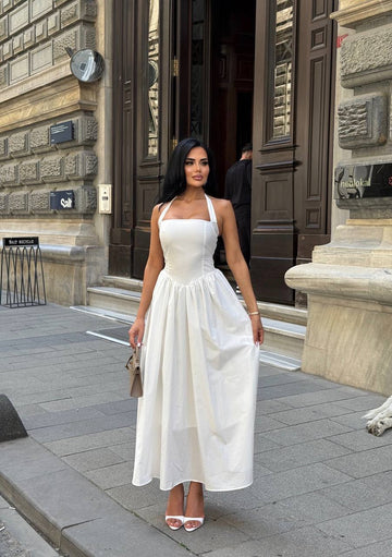 The Vienna Halter-Back Maxi Dress – 1213