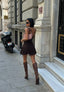 The Urban Romance Textured Mini Dress – 1237