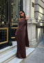 Eternal Glow Maxi Dress One-Shoulder Draped Scarf Detail - 1247