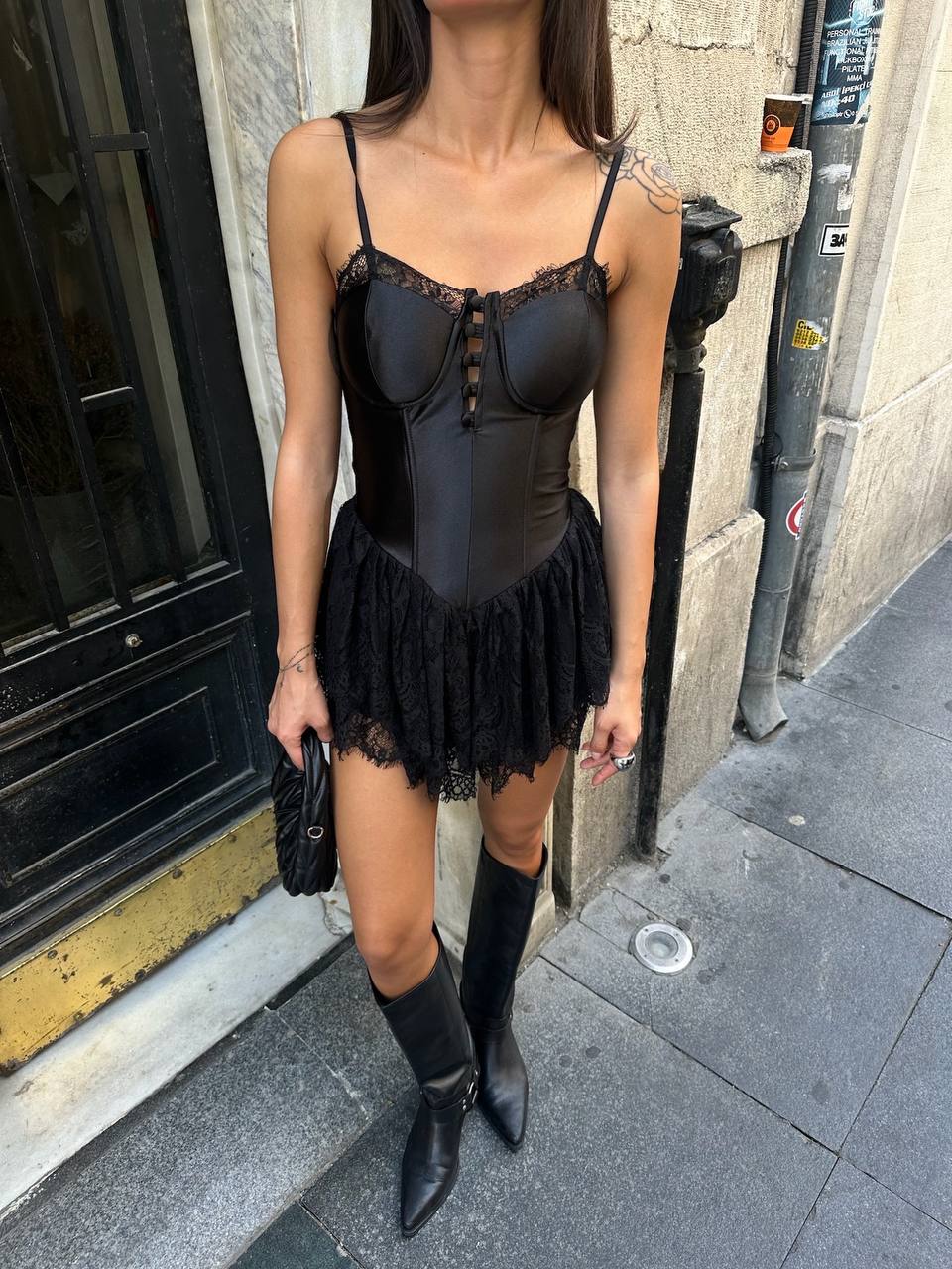 The Pearl Corset Mini Dress - 1016