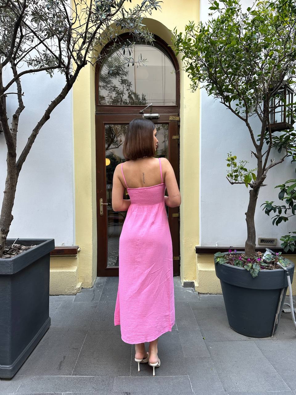 Serenity Smocked Strap Midi Dress - 1220