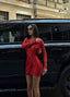 The Radiance Sequin Wrap Mini Dress – 1073