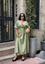 The Riviera Puff-Sleeve Midi Dress – 1206