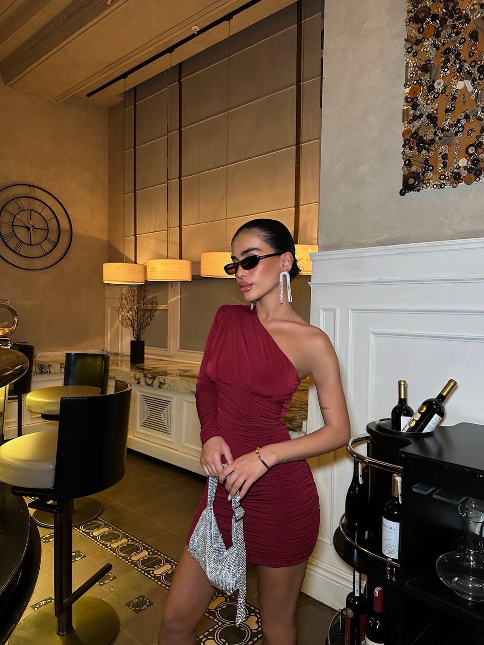 The Ruby One-Shoulder Mini Dress - 1014