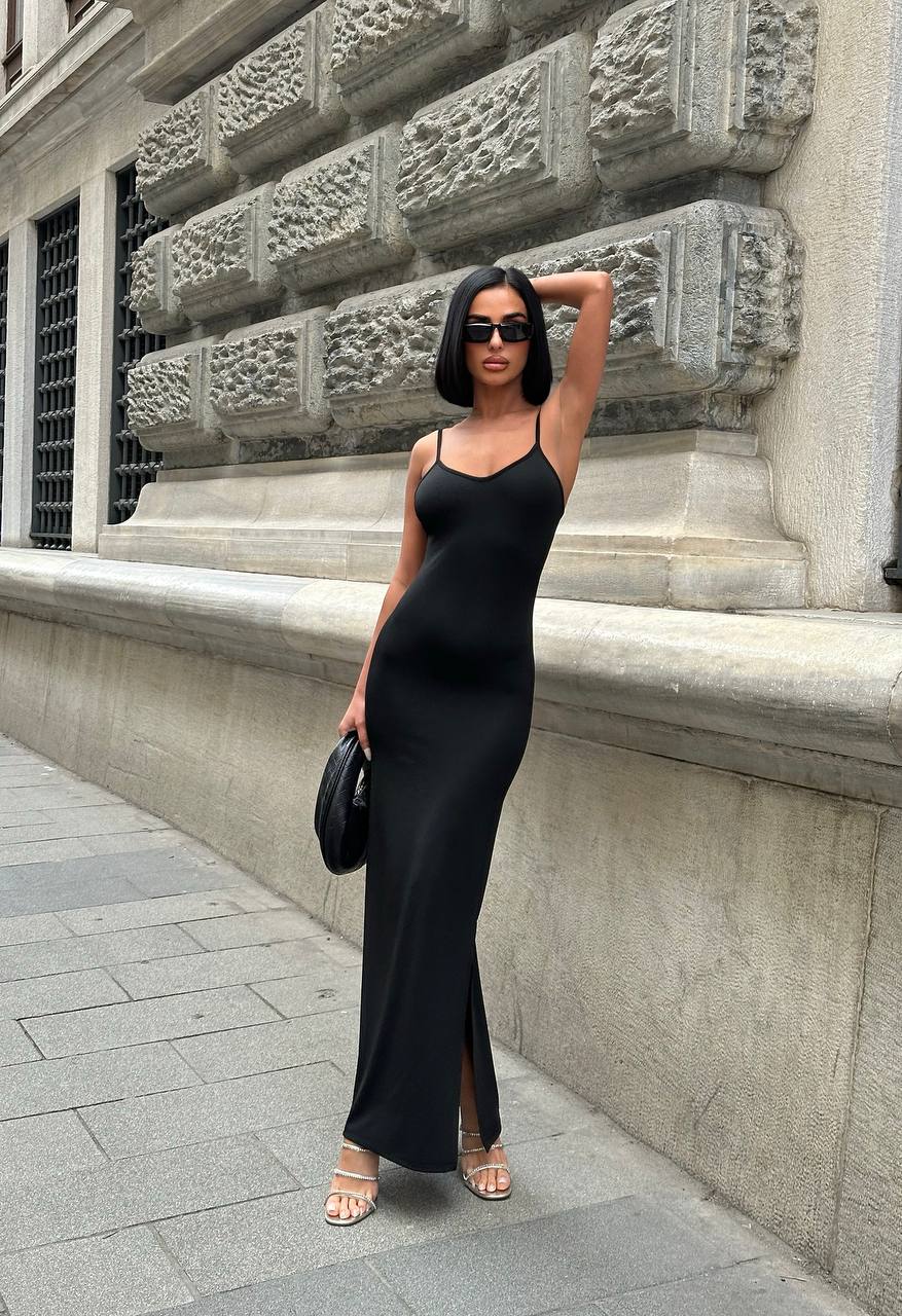 The Milan Slip Maxi Dress Effortless Allure - 1181