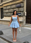 The Bella Halter Bubble Mini Dress Luxe Edition - 1214