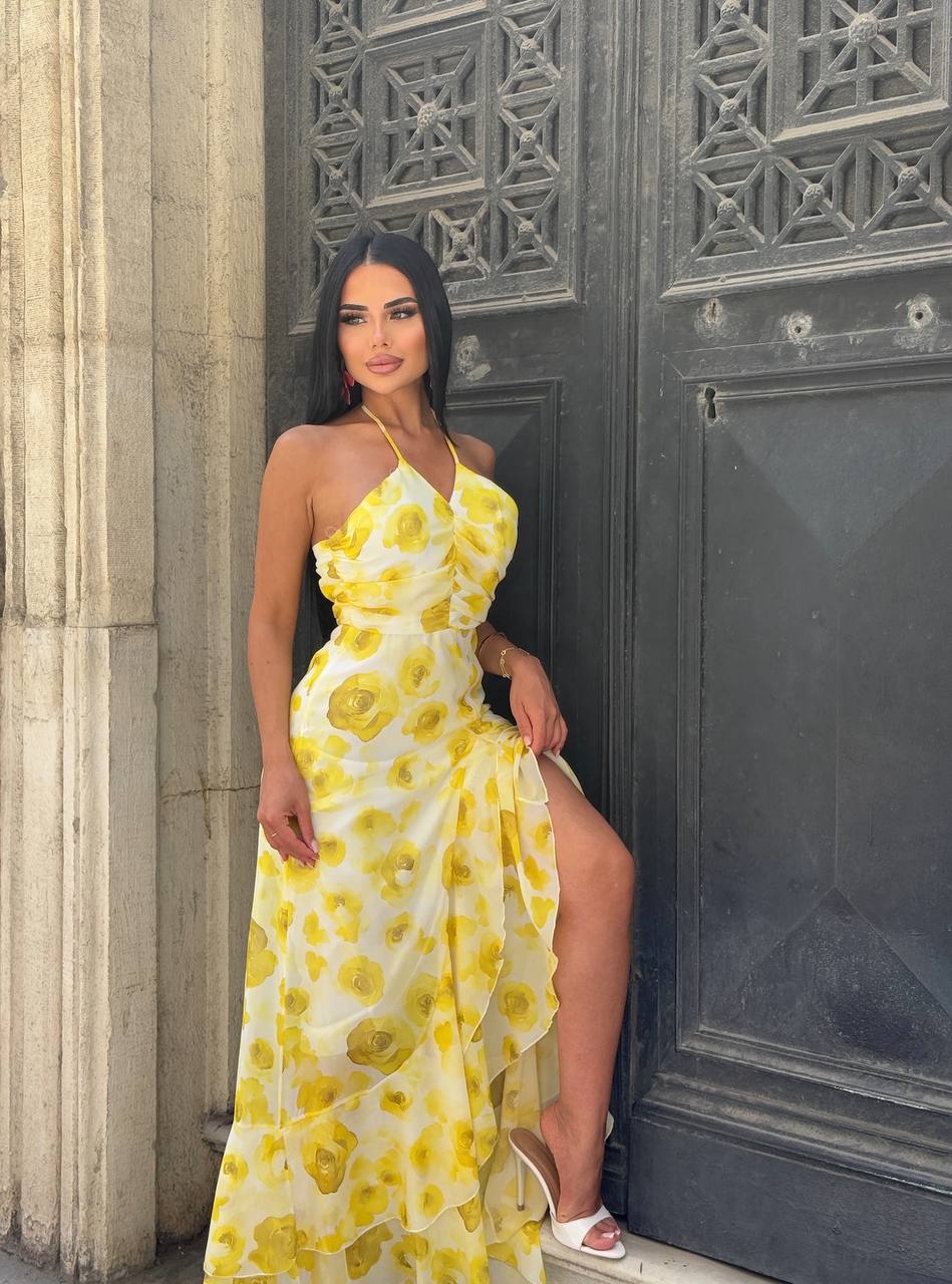 Sunset Muse Crochet Bodycon Dress - 1225